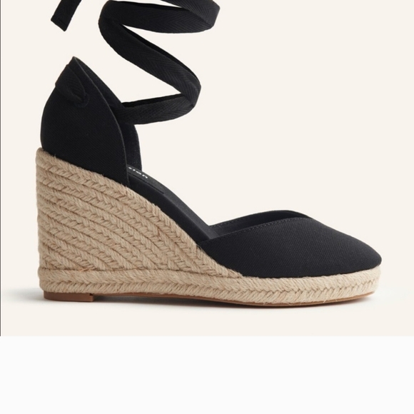 EUC Reformation Camilla Espadrille Wedge Heel Shoes Size 8.5 / 9 - Picture 5 of 11